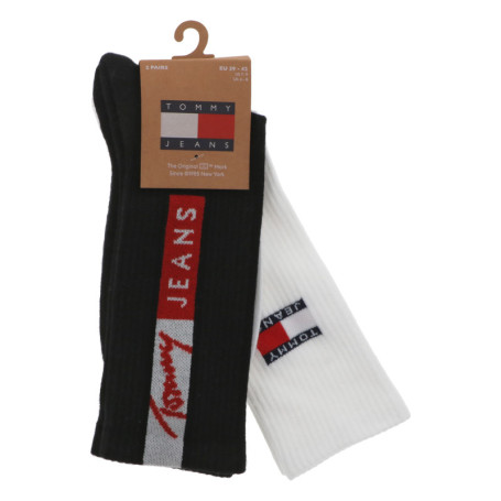 Lot de 2 paires de chaussettes hautes en coton...