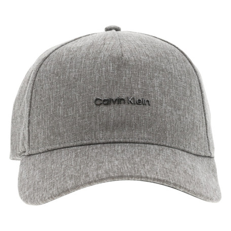 Casquette gris clair unie avec nom de la marque...