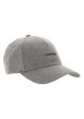 Thumbnail Casquette gris clair unie avec nom de la marque en bijoux décoratifs à l'avant - Image 3