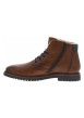 Thumbnail Bottines en cuir cognac à semelle à talon plat avec une doublure intérieure - Image 2