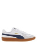 Thumbnail Sneakers multisport en cuir de vachette bleu marine avec nom de la marque