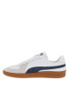 Thumbnail Sneakers multisport en cuir de vachette bleu marine avec nom de la marque - Image 2