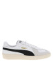 Thumbnail Sneakers multisport en cuir de vachette blanches plates avec des lacets plats
