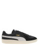 Thumbnail Sneakers Puma en cuir de vachette noires et à lacets plats avec logo iconique
