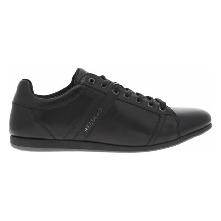 Baskets en cuir noires plates avec des lacets...