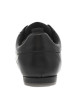 Thumbnail Baskets en cuir noires plates avec des lacets plats enduits et nom de la marque - Image 6