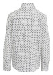 Thumbnail Chemise en coton blanche imprimée avec une coupe ajustée et un col américain - Image 2