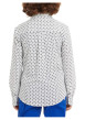 Thumbnail Chemise en coton blanche imprimée avec une coupe ajustée et un col américain - Image 5