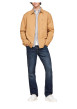 Thumbnail Surchemise en coton camel unie avec une coupe droite et un col français - Image 6