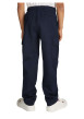 Thumbnail Pantalon Cargo en coton marine uni avec une coupe regular fit - Image 5