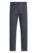 Thumbnail Pantalon Chino marine chiné avec une coupe slim et un style 4 poches