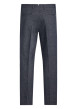 Thumbnail Pantalon Chino marine chiné avec une coupe slim et un style 4 poches - Image 2
