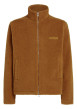 Thumbnail Sweat polaire zippé camel uni avec une coupe droite et un col montant