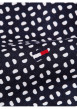 Thumbnail Chemise en coton marine à petits pois avec une coupe ajustée et un col français - Image 3