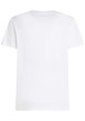 Thumbnail T-shirt en coton blanc uni avec une coupe droite et un col rond - Image 2