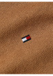 Thumbnail Pull en coton camel uni avec une coupe droite et un col camionneur - Image 3