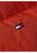 Thumbnail Doudoune rouge unie sans-manches avec une coupe droite et un col montant - Image 3