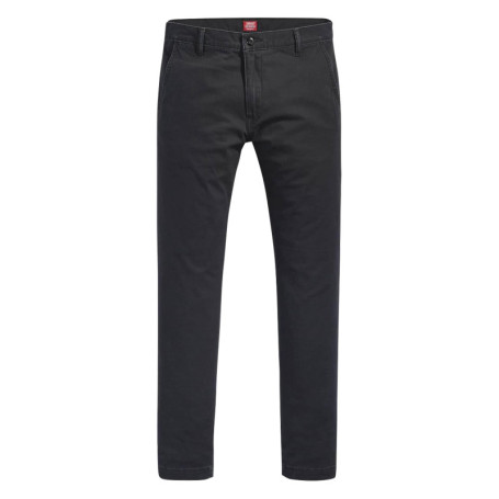 Pantalon Chino en coton noir uni avec une coupe...