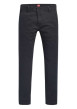 Thumbnail Pantalon Chino en coton noir uni avec une coupe droite et 4 poches