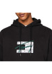 Thumbnail Sweat en coton régénératif noir imprimé avec une coupe droite et à capuche - Image 4