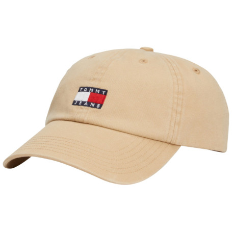 Casquette strapback en coton biologique camel...