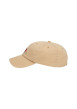 Thumbnail Casquette strapback en coton biologique camel unie avec broderie - Image 3