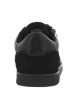 Thumbnail Sneakers en cuir noires plates avec fermeture zippée et lacets plats enduits - Image 6
