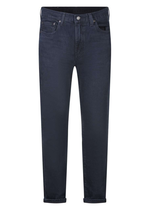 Jean 502 nuit uni avec une coupe regular fit, 5 poches et patch
