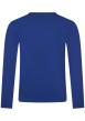 Thumbnail T-shirt en coton bleu uni avec un col rond et une poche à rabat - Image 2