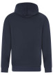 Thumbnail Sweat à capuche en coton mélangé marine uni avec nom de la marque - Image 2
