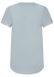 Thumbnail T-shirt en coton mélangé marine uni avec manches élastiquées et broderie - Image 2