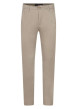 Thumbnail Pantalon beige uni avec une coupe droite et des passants pour ceinture