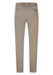 Thumbnail Pantalon beige uni avec une coupe droite et des passants pour ceinture - Image 2