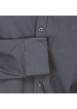 Thumbnail Chemise noire unie coupe slim fit col américain et à manches longues - Image 3