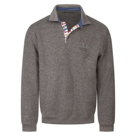 Sweat taupe uni avec une coupe droite, des...