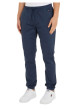 Thumbnail Pantalon de jogging en coton biologique bleu marine uni à coupe slim - Image 6