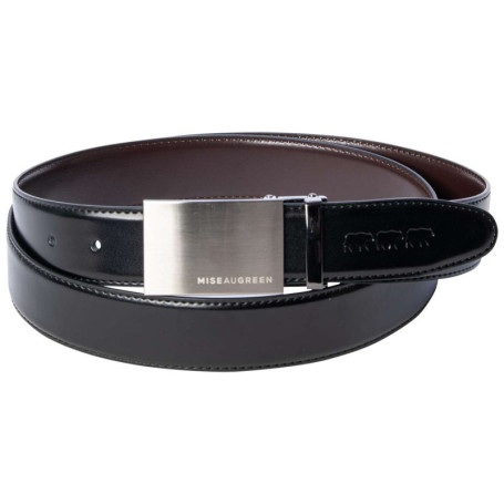 Ceinture en coton noire unie avec un passant...