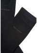 Thumbnail Chaussettes hautes noires unies avec nom de la marque en gris anthracite - Image 2