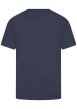 Thumbnail T-shirt en coton marine uni avec nom iconique et une coupe droite - Image 2