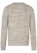 Thumbnail Pull beige chiné avec une coupe droite à col rond et à manches longues - Image 2