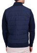 Thumbnail Gilet en coton biologique indigo uni avec un col montant et une coupe droite - Image 2
