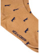 Thumbnail Chaussettes hautes en coton beige imprimées du logo de la marque - Image 2