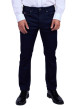 Thumbnail Jean indigo uni avec une coupe ajustée et poches plaquées arrière