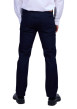 Thumbnail Jean indigo uni avec une coupe ajustée et poches plaquées arrière - Image 2