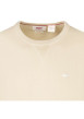 Thumbnail Pull beige uni avec une coupe droite à col rond et logo iconique - Image 3
