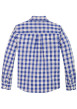 Thumbnail Chemise en coton bleue vichy avec une coupe ajustée et col français - Image 2