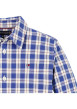 Thumbnail Chemise en coton bleue vichy avec une coupe ajustée et col français - Image 3