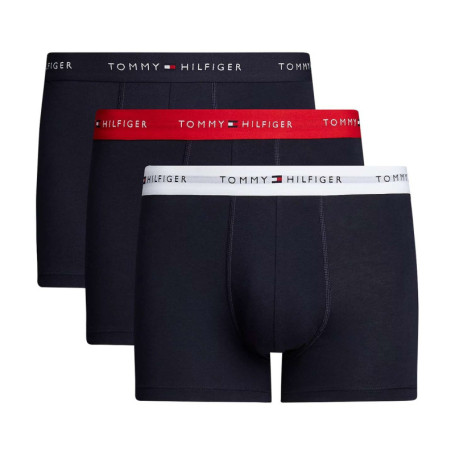 Lot de 3 Boxers classiques en coton marine uni...