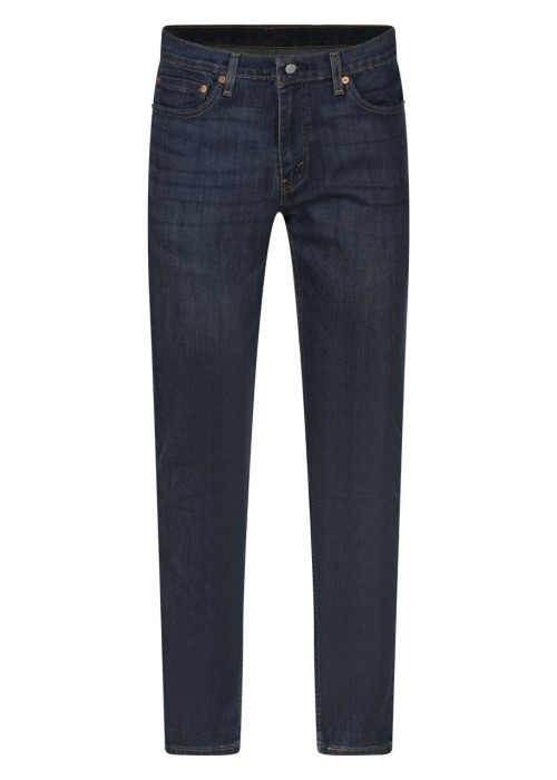 Jean 511 bleu nuit uni avec une coupe slim et une taille intermédiaire