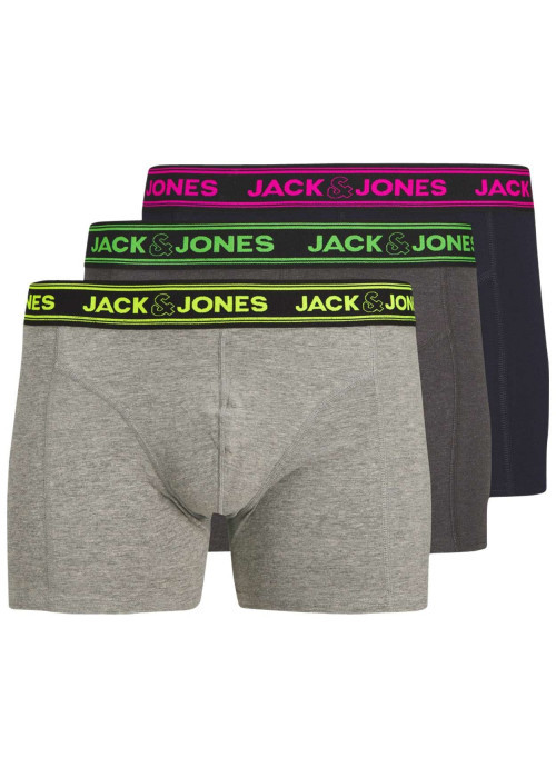Lot de 3 boxers classiques en coton multicolore à coupe fermée